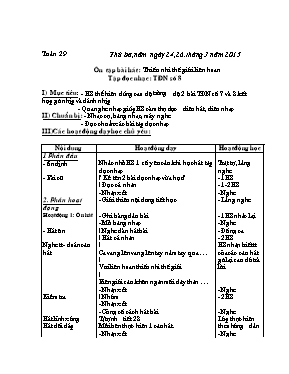Giáo án Âm nhạc Lớp 4 - Tuần 29